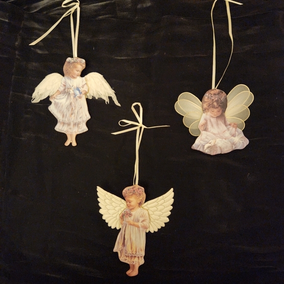 The Bradford Exchange Other - Bradford Exchange Heaven's Little Angels Christmas Ornaments Set of 3 Ornaments